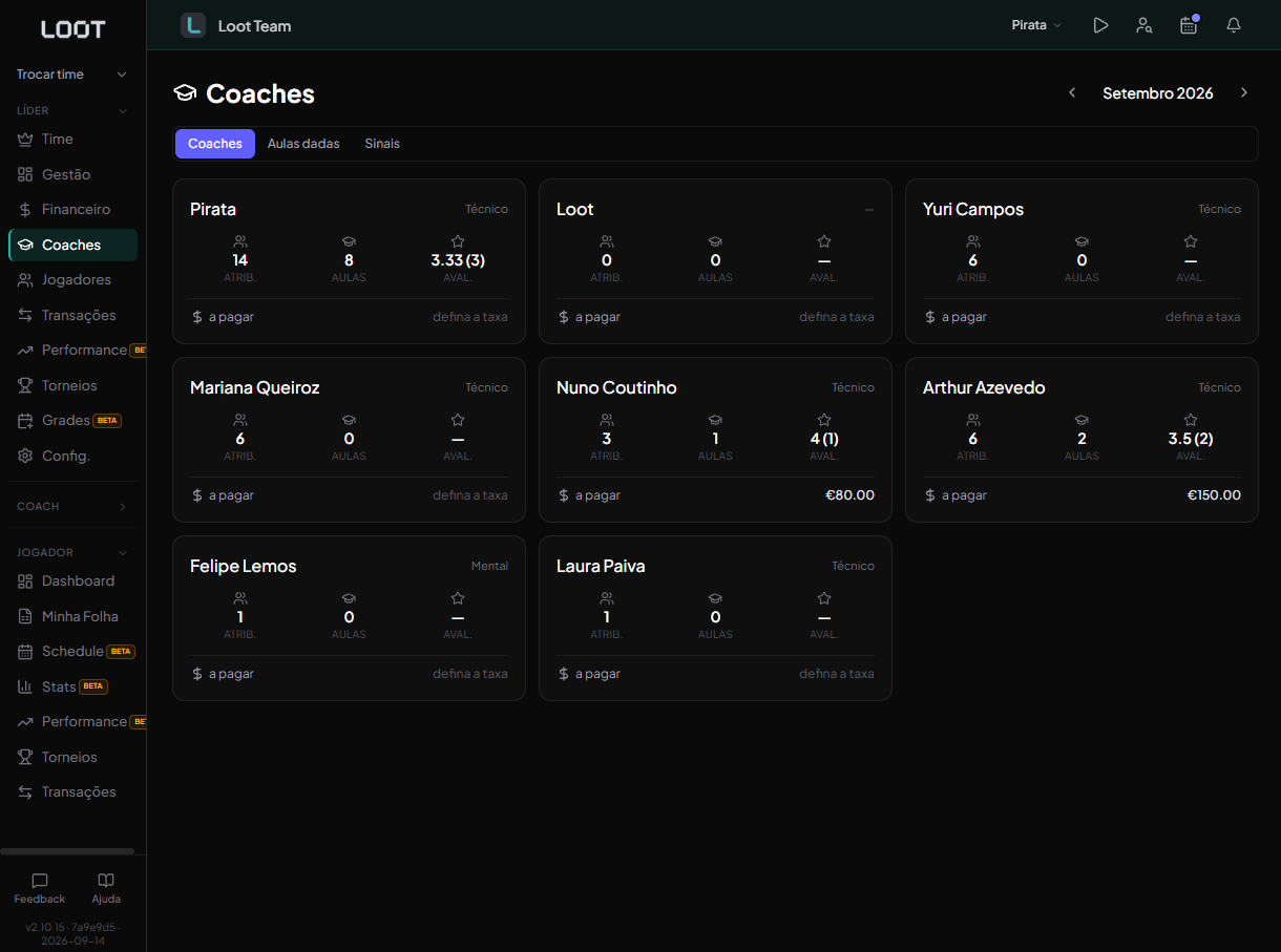 Coaches no Loot